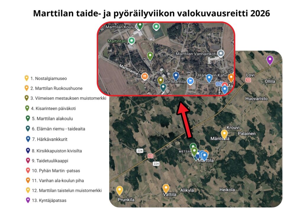 tulostettava reittikuva